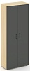 Офисный шкаф высокий широкий (2 высоких фасада, задняя стенка ЛДСП
